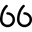 The number 66 displayed in black text on white background.